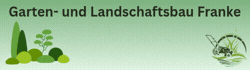 Mobiler Banner von Garten- und Landschaftsbau Franke